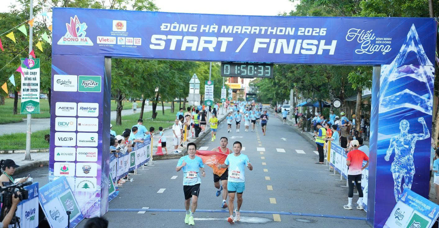 Đông Hà Marathon 2026 thu hút gần 2.000 vận động viên